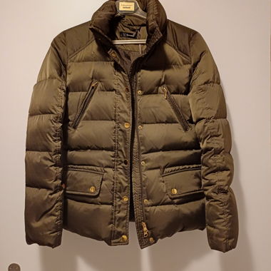 Piumino Hallhuber kaki Taglia 36