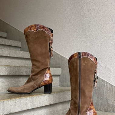 Elegante Lederstiefel