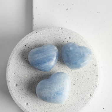 Blaue Calcite Herz