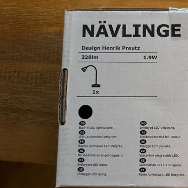 5 x NÄVLINGE Arbeitsleuchte, LED, schwarz von IKEA