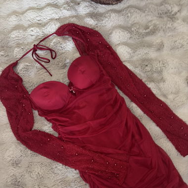 Vestito rosso "oh Polly"