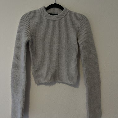 Pull court gris ZARA taille S