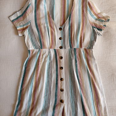 Striped Short Dress