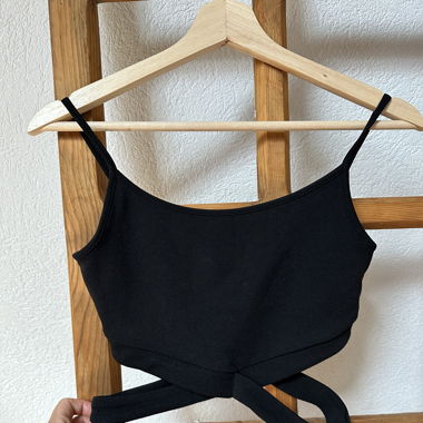 Crop top noir 