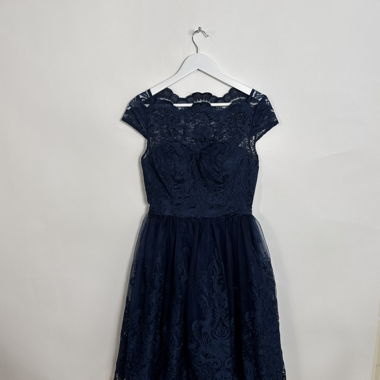 Navy lace dress