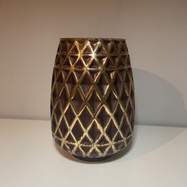 Vaso rosso/oro