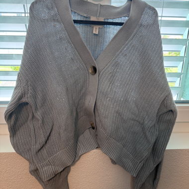 Cardigan in maglia H&M azzurro chiaro