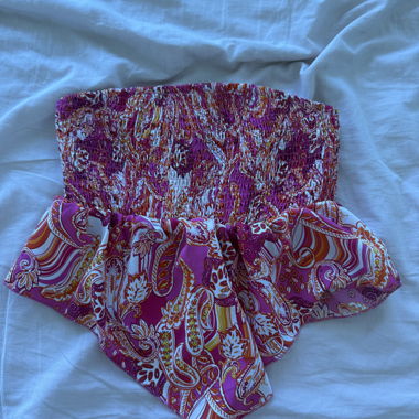 Haut bandeau multicolore