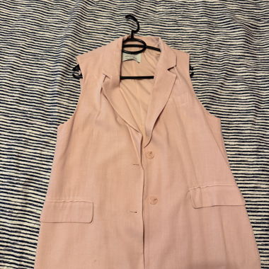 Ärmelloser langer Blazer STRADIVARIUS Rosa