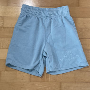 Shorts courts en sweat bleu