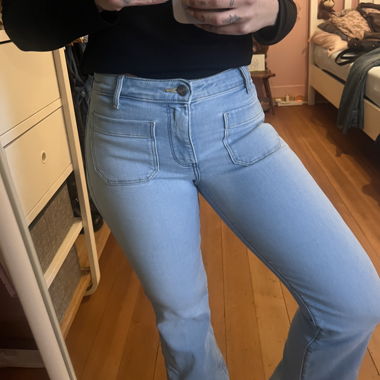 Wrangler light blue flared jeans