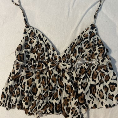 Top leopard imprimé
