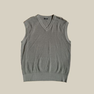Gilet grigio e crema da uomo Massimo Dutti