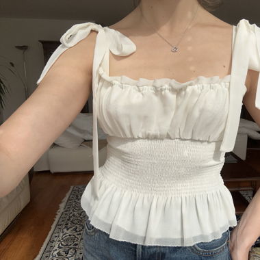 Blouse white Aritzia