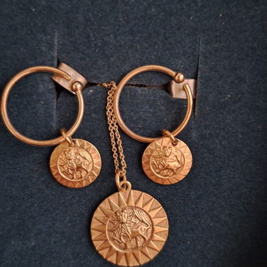 Kalevala Sun Lion Amulet Jewelry Set