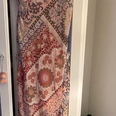 Robe maxi à motifs