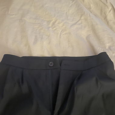 Dark blue suit trousers