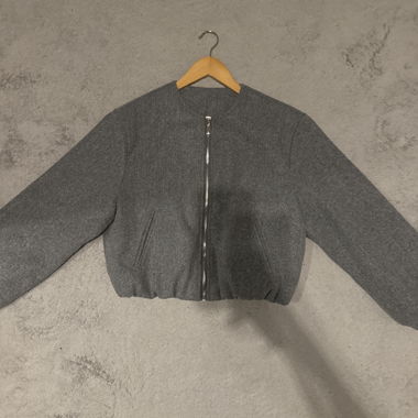 Bomberjacke Grau