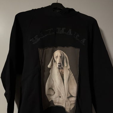 Sweat à capuche noir Max Mara