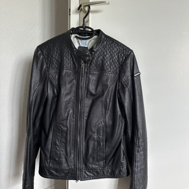 Black leather jacket