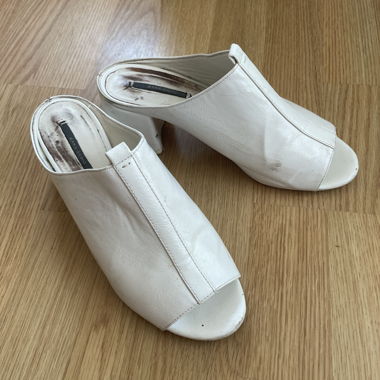 Mules Zara blanches, taille 39