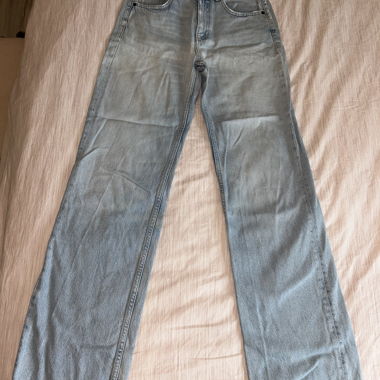 Jeans large taille mi-haute