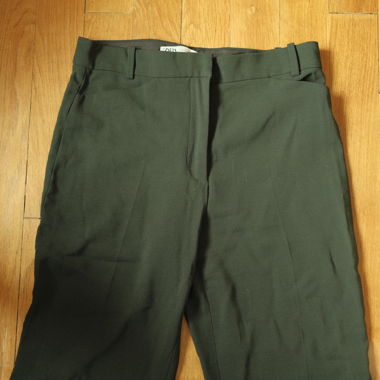 Pantalon habillé ZARA vert foncé, taille M