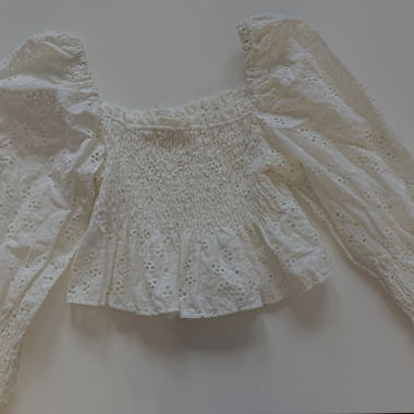 Blusa Bianca in Pizzo