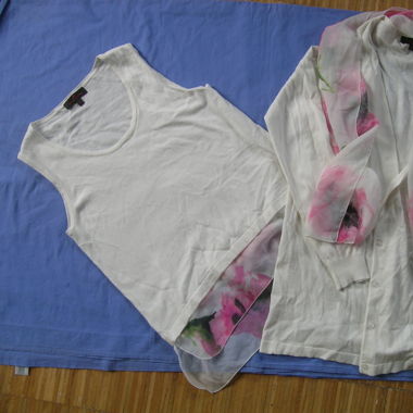 Twinset weiss/Pastell, PIERRE CARDIN S