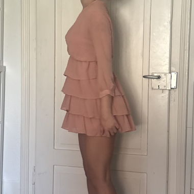 Robe ZARA rose à volants