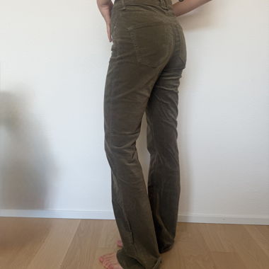 Olive Green Casual Trousers