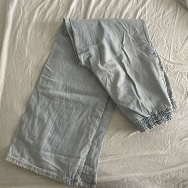Jogging in denim azzurro chiaro