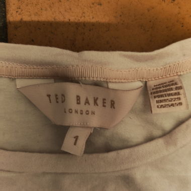 Ted Baker Floral T-Shirt front & back