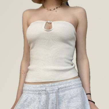 Top mit Perle