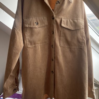 Veste en velours côtelé marron