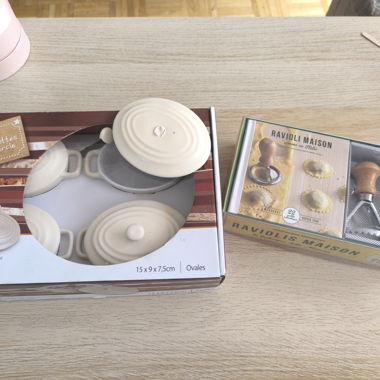 Set mini cocottes et raviolis