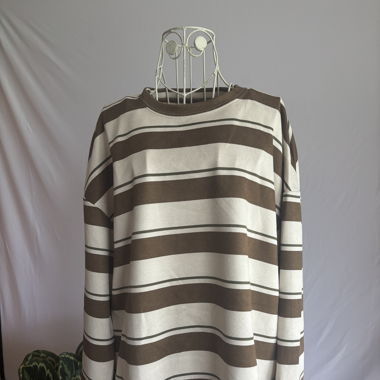 gestreifter Pullover langarm