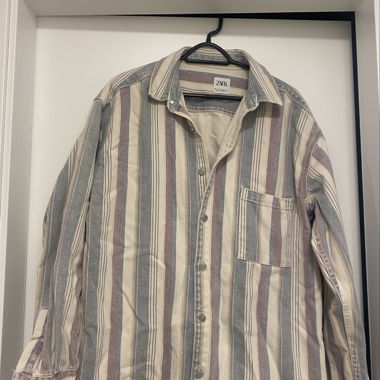 Gestreifte Stoffjacke