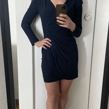 Robe Maje bleu foncé