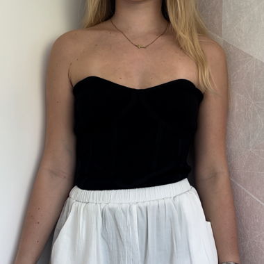 Corset like top black