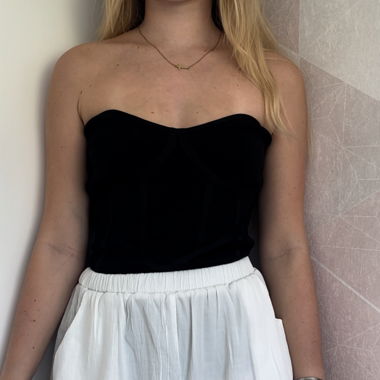 Corset like top black