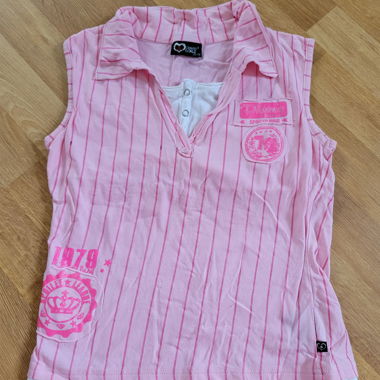 Top rosa-bianco