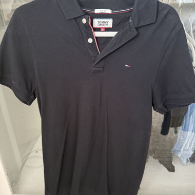 Tommy Jeans Polo Shirt Black S