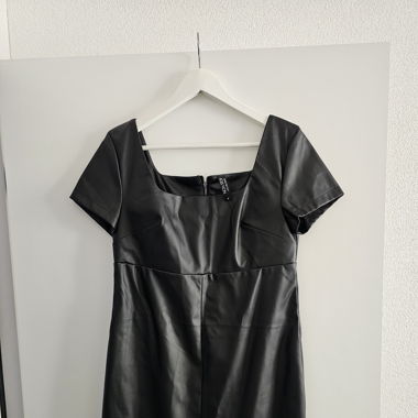 Damen Leder Kleid 