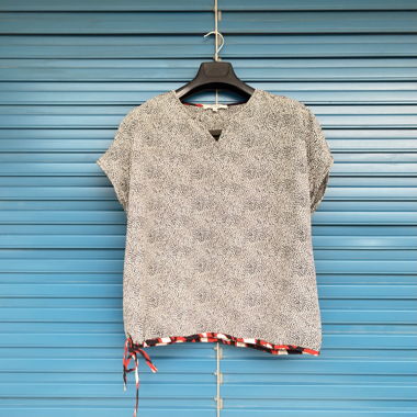 Garcia Grafik-Weite Bluse – Wie neu