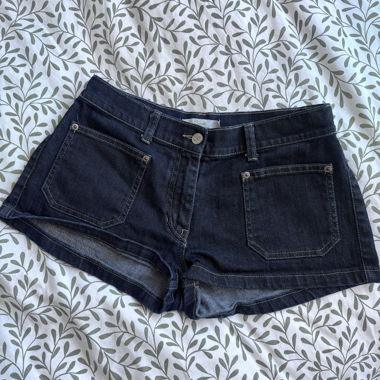 Denim mini shorts