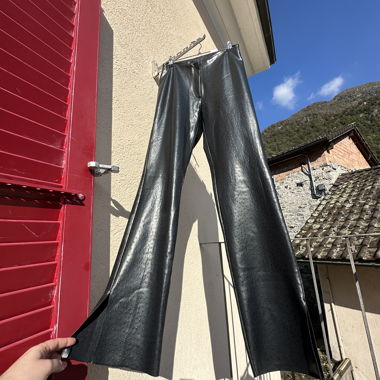Vintage Y2K faux leather trousers