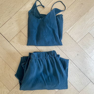 Set due pezzi Dariadégh verde petrolio (pantaloni Ella)