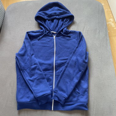 Veste zippée bleue