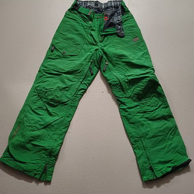 Pantaloni da sci verdi da donna